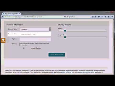 How to Use L-Tron&#039;s Barcode Generator