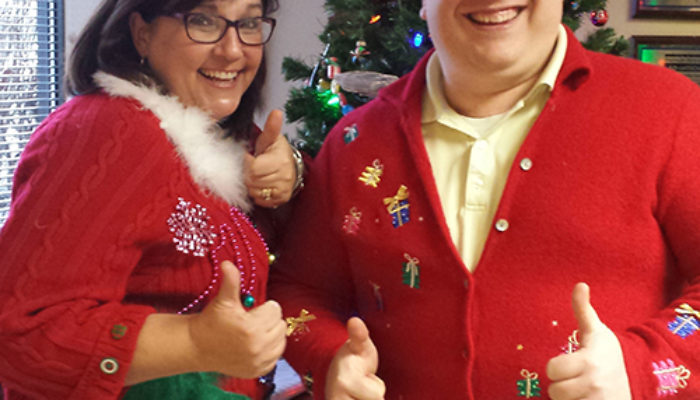 Company Culture: L-Tron’s Ugly Sweater Contest Winners!