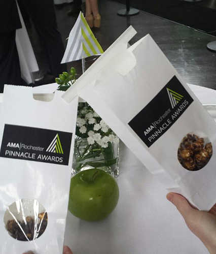 Gourmet popcorn at the 2015 Rochester AMA Pinnacle Awards