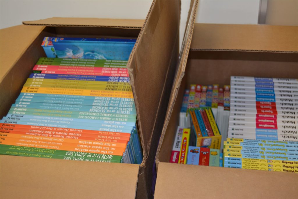 Book Drive Donation of 140 Books to Golisano Children's Hospital