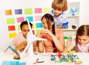 Children Doing Experiments on National STEM Day