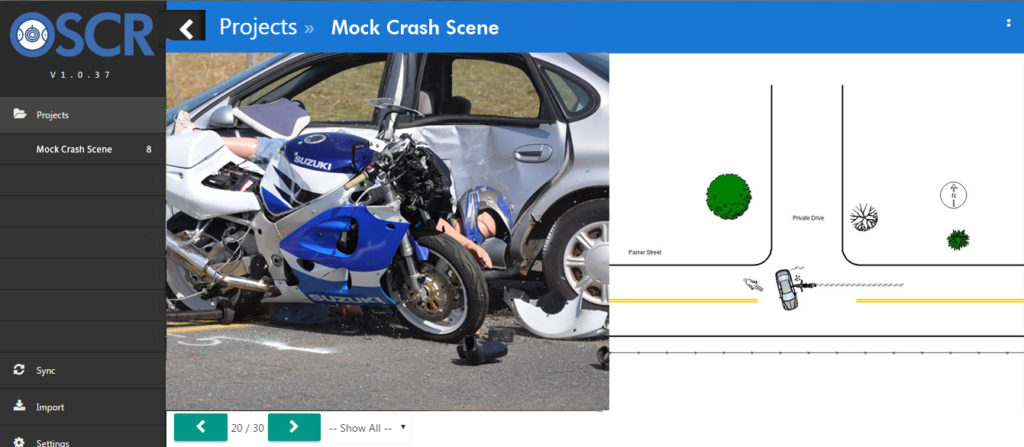 NYSTARS Training with OSCR for crash reconstruction
