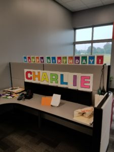 Charlie Birthday Sign