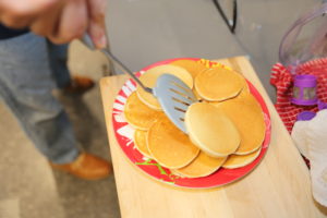 Andy making Pancakes