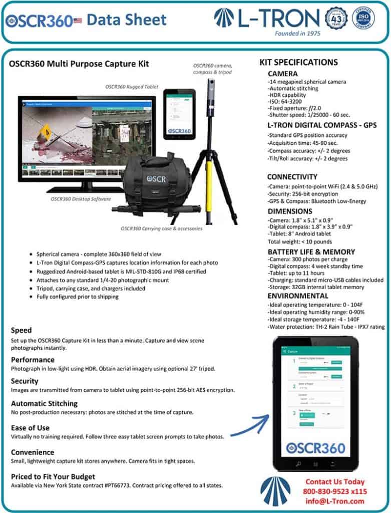 OSCR360 Capture Kit Datasheet