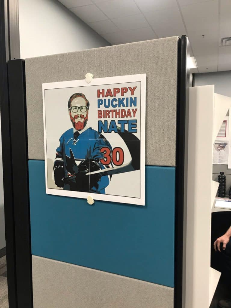 Nate's 30th Birthday Poster