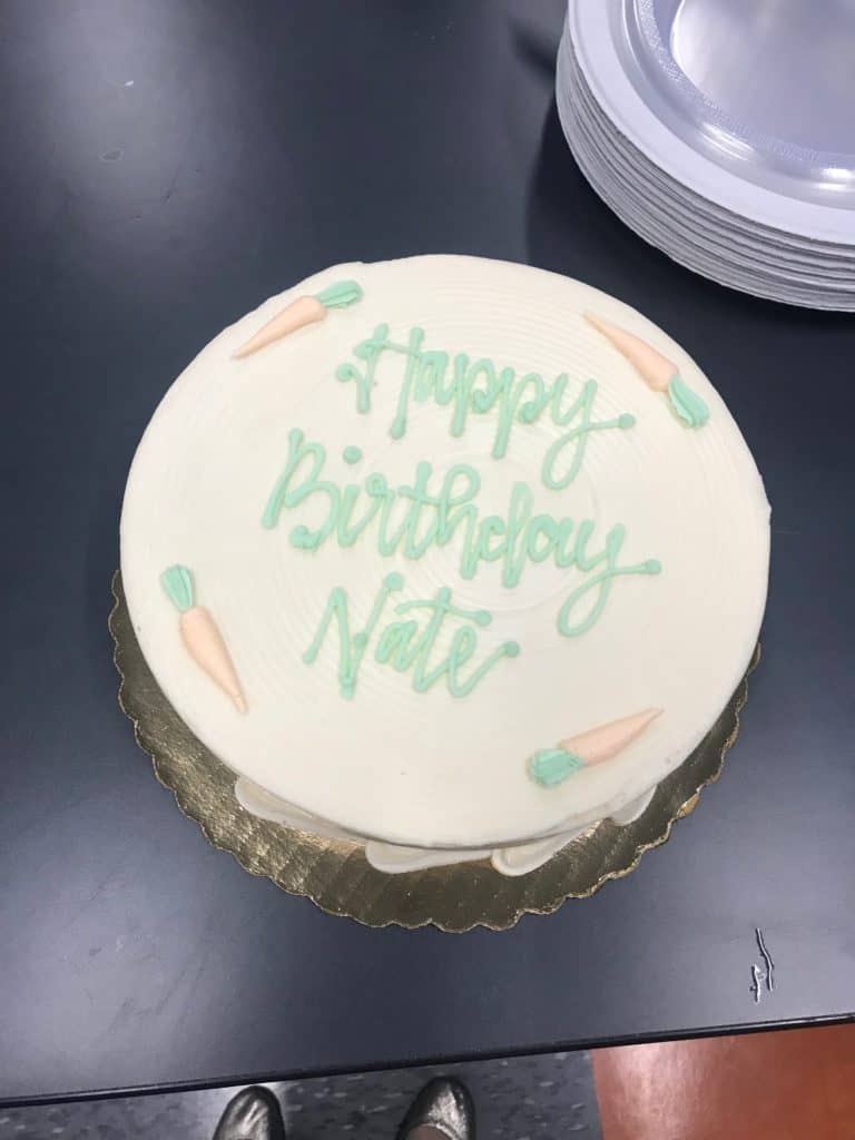 Nate's 30th Birthday Carrot Cake