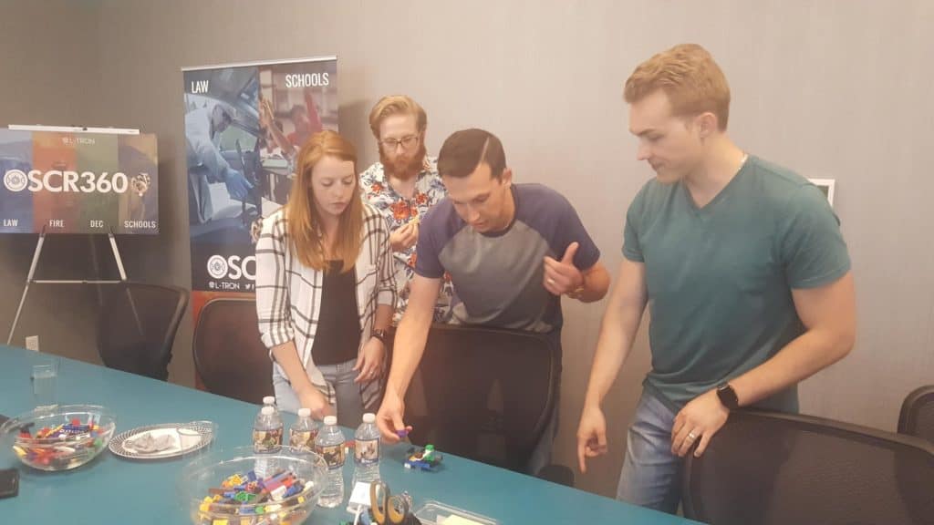 L-Tron Team Building - what are the legos for?