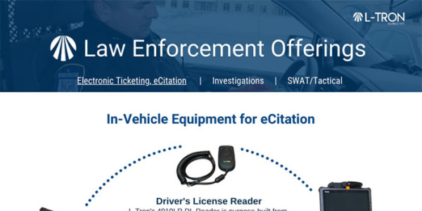 Law Offerings: In-vehicle equipment for eCitation