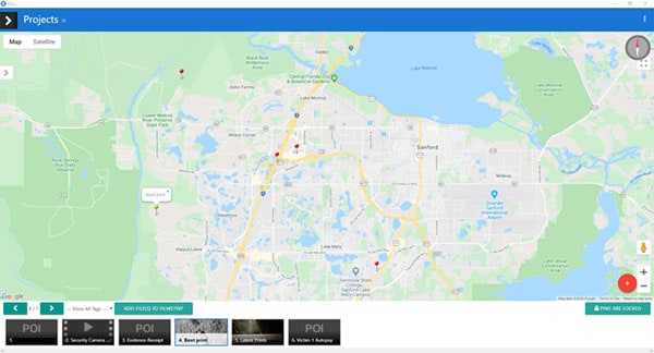 OSCR map - homicide investigatino case