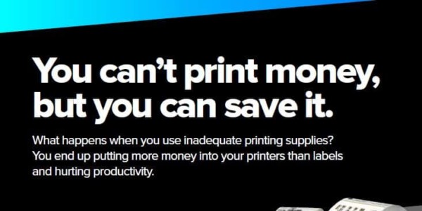 You can't print money but you can save it with supplies infographic