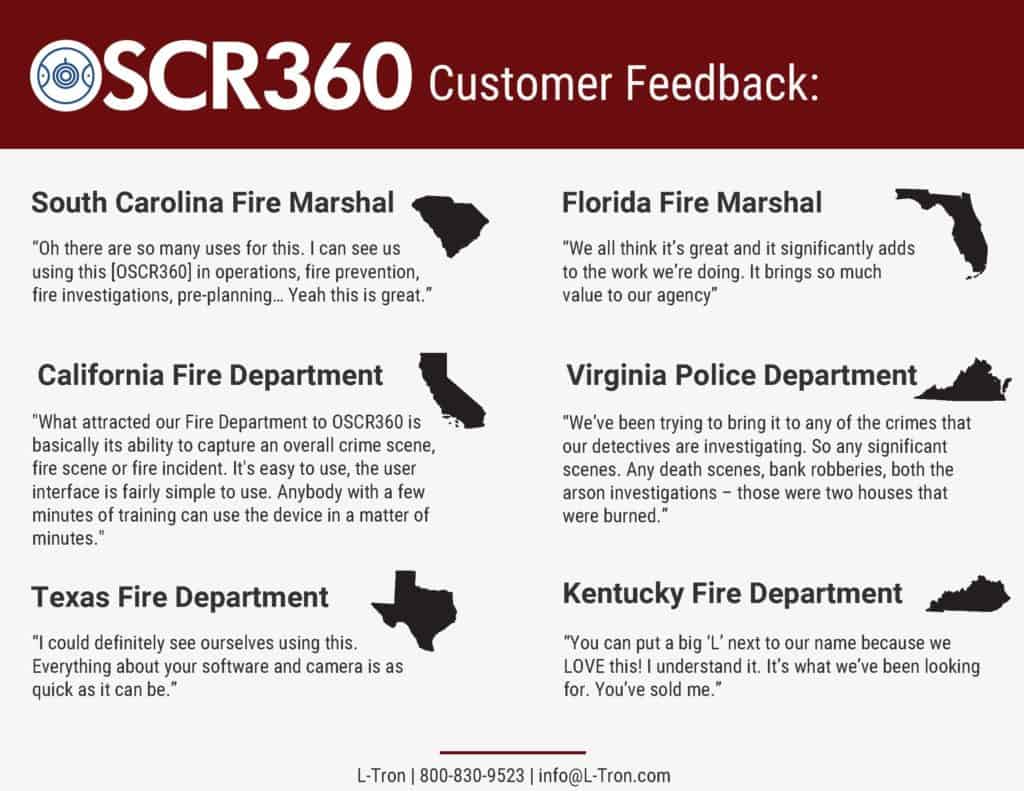 OSCR fire Investigator Feedback