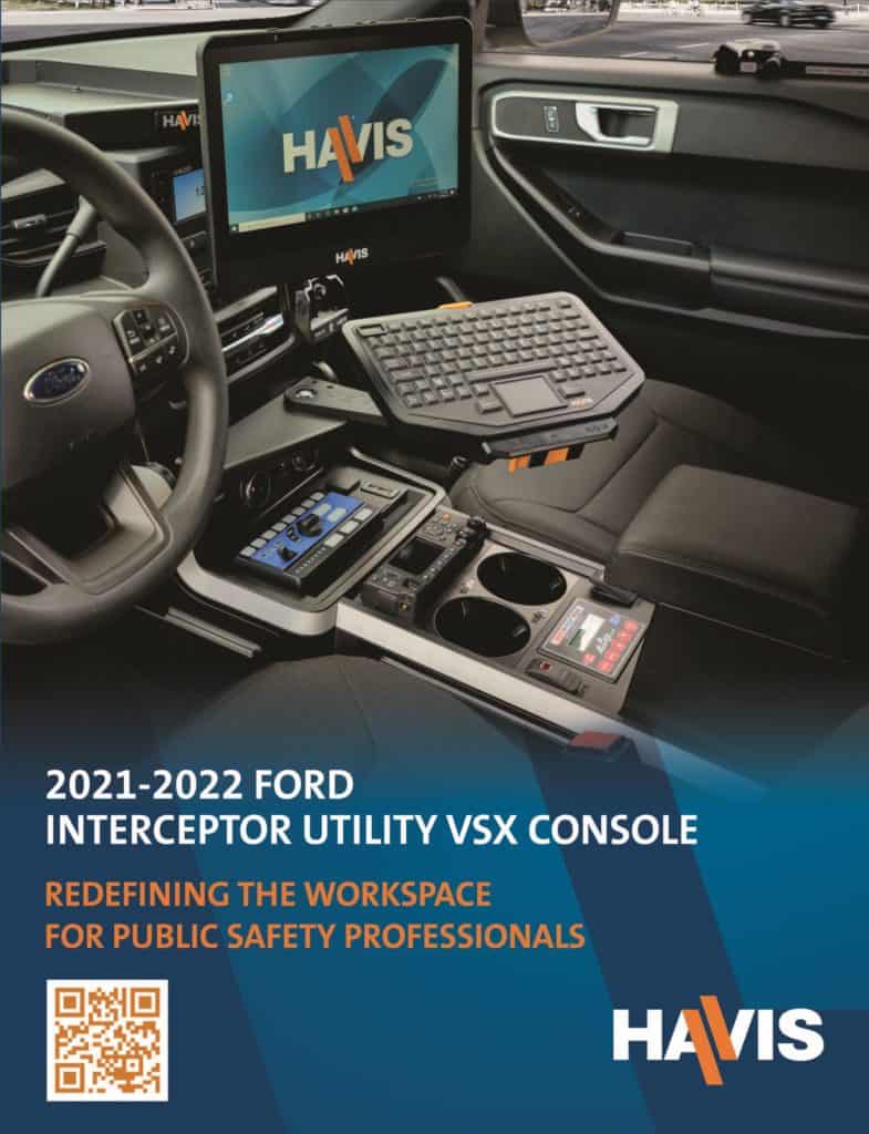 Havis Ford Interceptor VSX Console Data Sheet