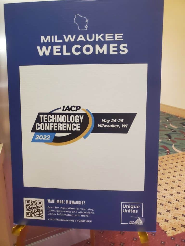 IACP Technology Conference Welcome Sign