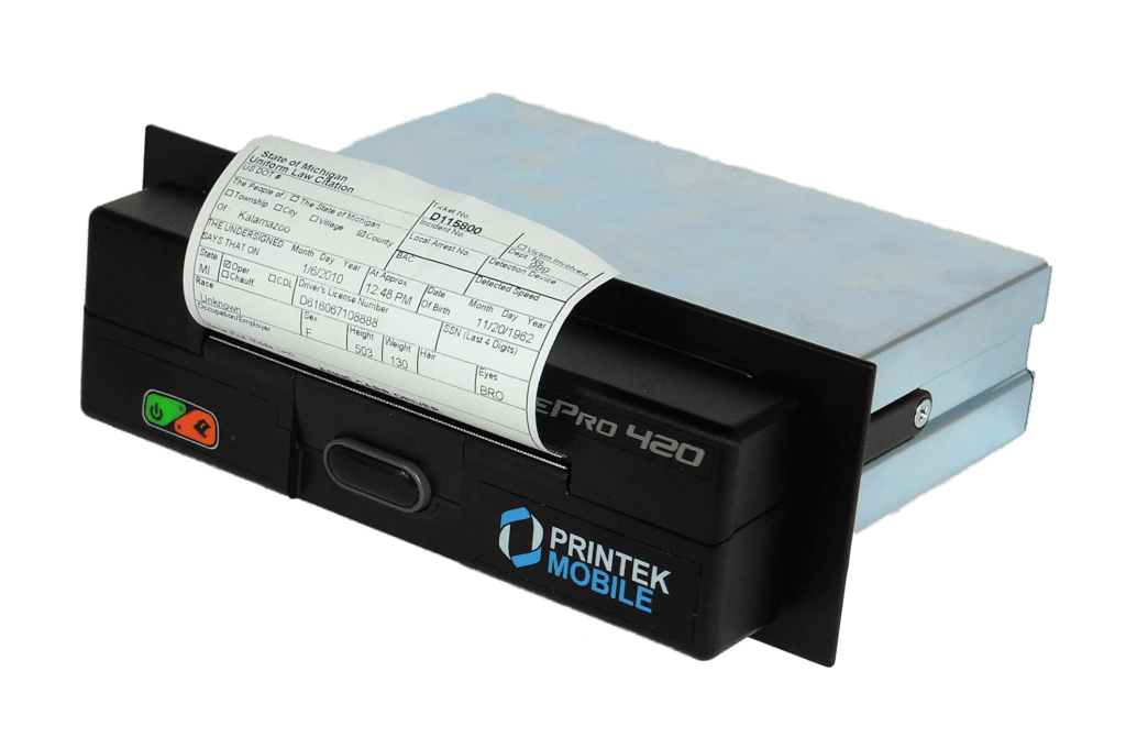 Printek VehiclePro 420 with ticket