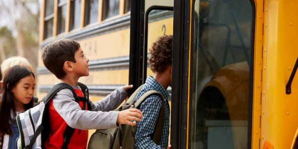 children getting on bus - National Conference on Active school threats