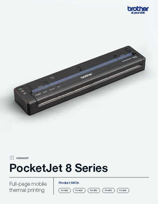 Brother PocketJet 8 Data Sheet