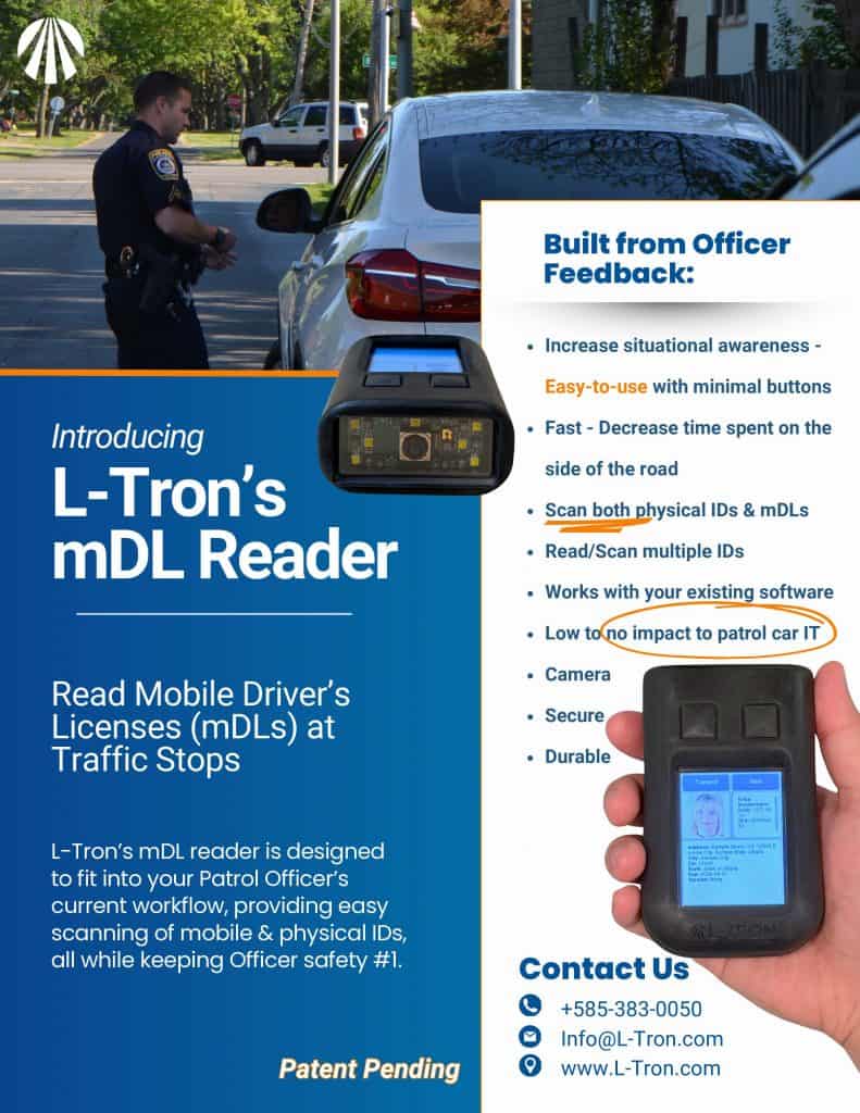 L-Tron’s Mobile Driver’s License (mDL) Reader