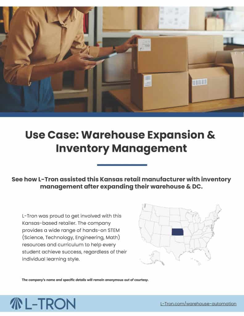 Kansas Retail Manufacturer - Warehouse Management Use Case