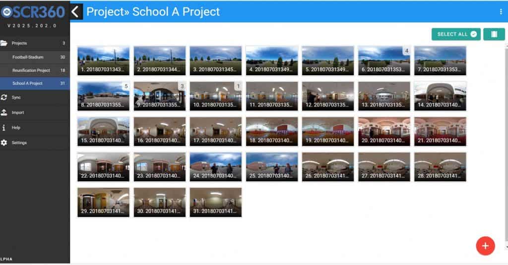 OSCR360 Software Update v.2026.202.0 Grid View